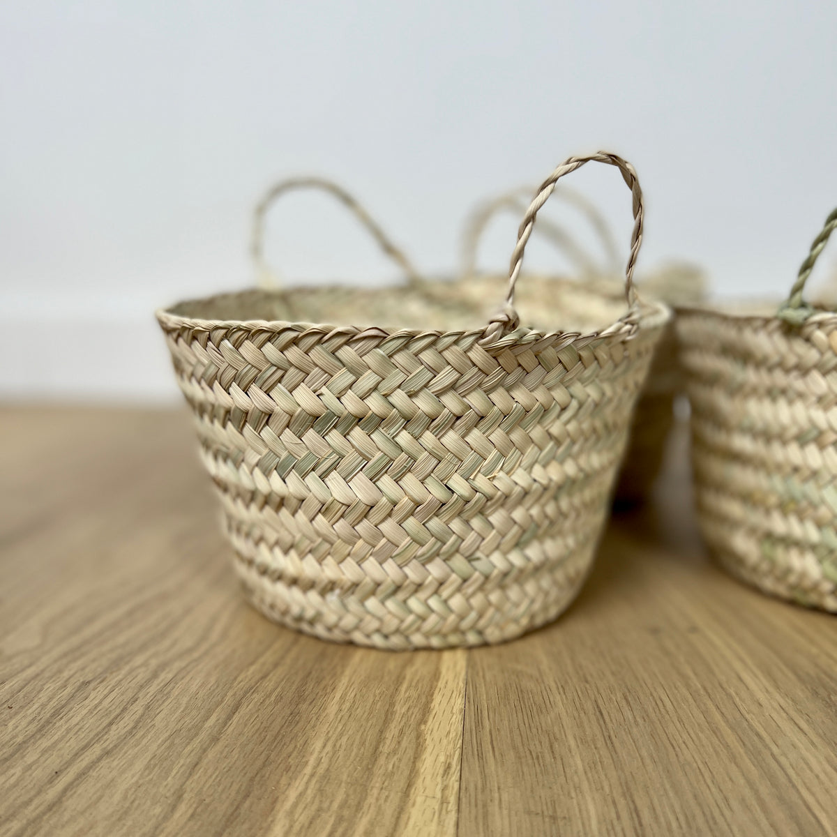 Ancien Petit Panier En Osier – Vannerie Tressée Main – Art Populaire Montagne