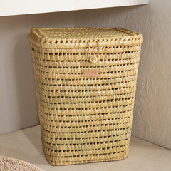 panier a linge osier naturel tresse main salle de bains boheme