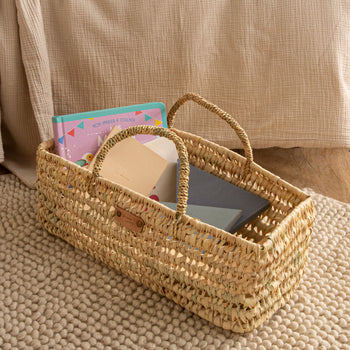 panier herbe de mer naturel rangement cuisine artisanat marocain