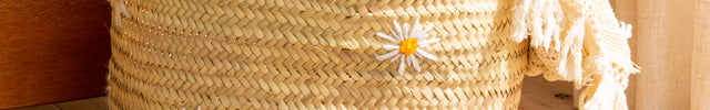 Panier en feuilles de palmier - MARGUERITE