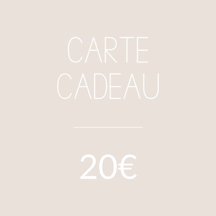 Carte cadeau 20€