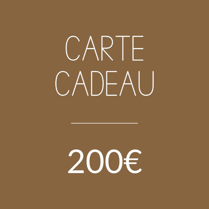 Carte cadeau 200€