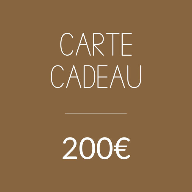 Carte cadeau 200€