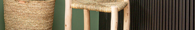 Chaise haute en bois et corde - 65cm