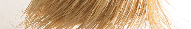 Suspension bohème paille - Rectangle