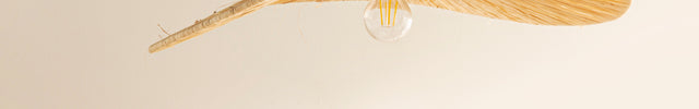 Suspension en raphia - Plate