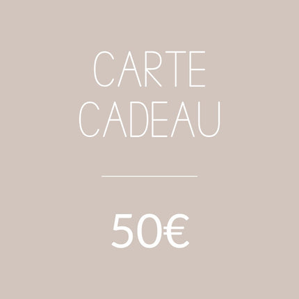 Carte cadeau 50€