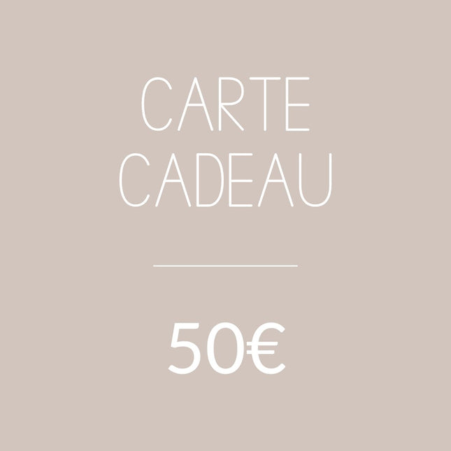 Carte cadeau 50€