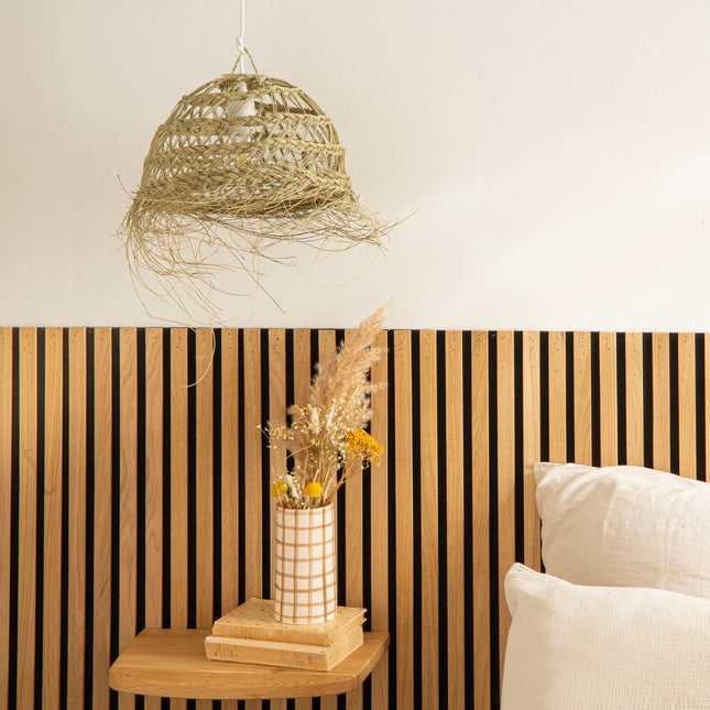 Suspension en alfa ajouré - Demi boule 1 tresse