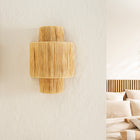 Applique murale en raphia - Double