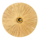 Applique murale ronde en raphia
