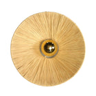 Applique murale ronde en raphia
