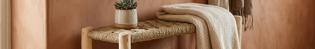 Banc en bois avec double rangement 80cm