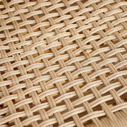 Banc en bois et assise en nylon Beige
