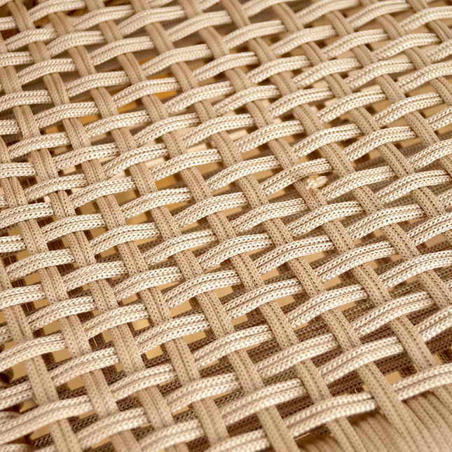 Banc en bois et assise en nylon Beige