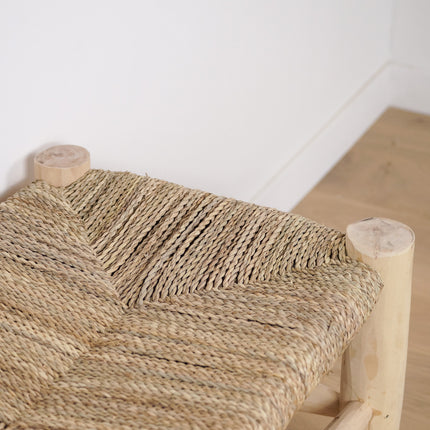 Banc en bois avec rangement 80cm