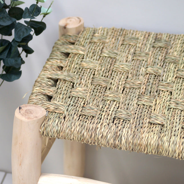 Banc en bois avec rangement 80cm