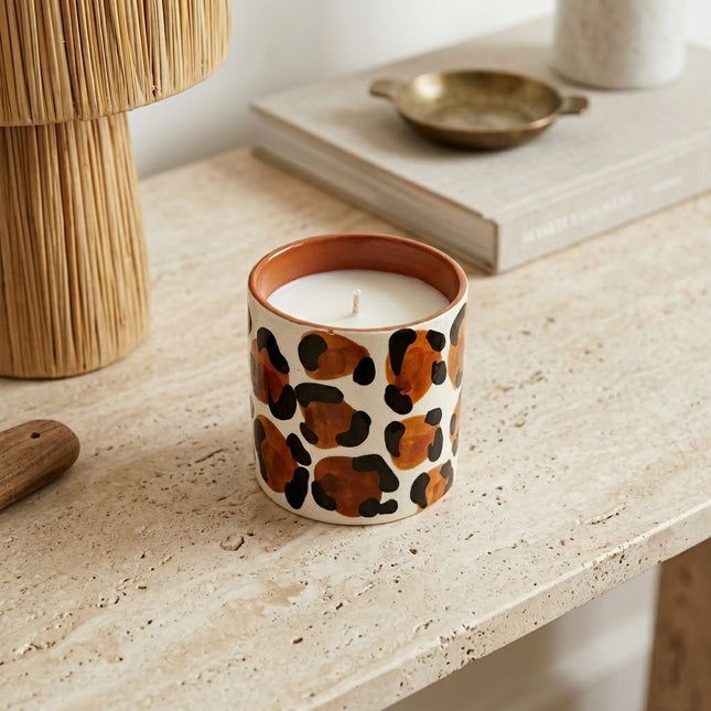 Bougie parfumée décorative - Léopard