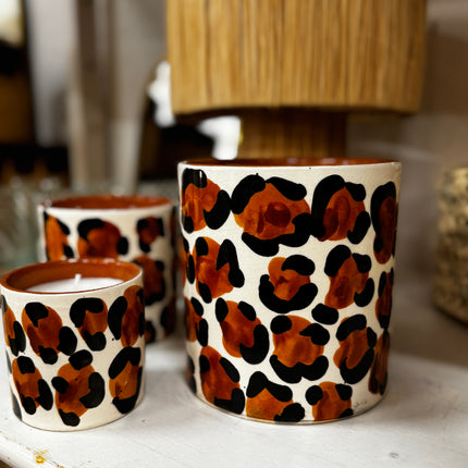Bougie parfumée décorative - Léopard