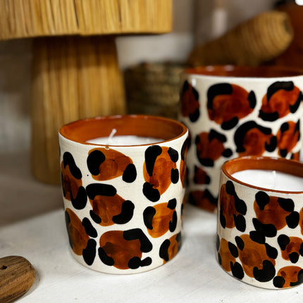 Bougie parfumée décorative - Léopard