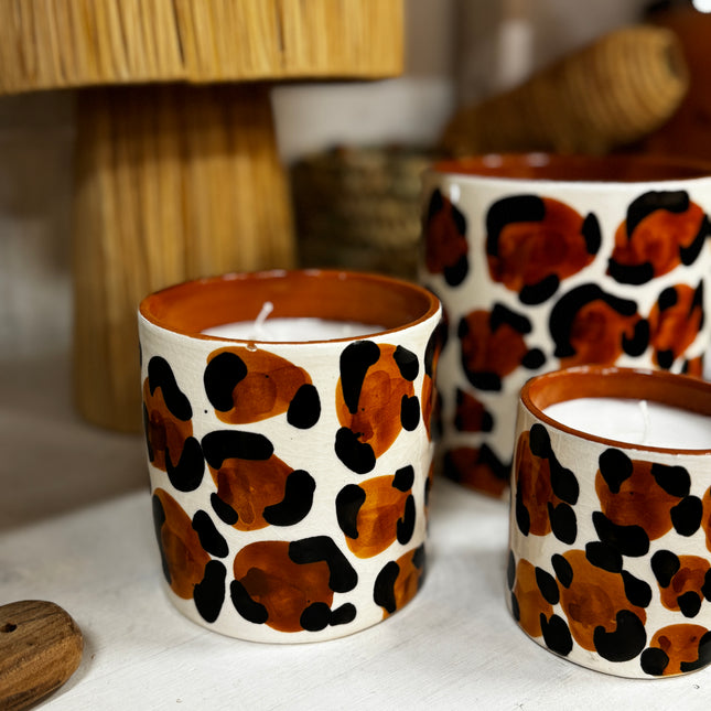 Bougie parfumée décorative - Léopard