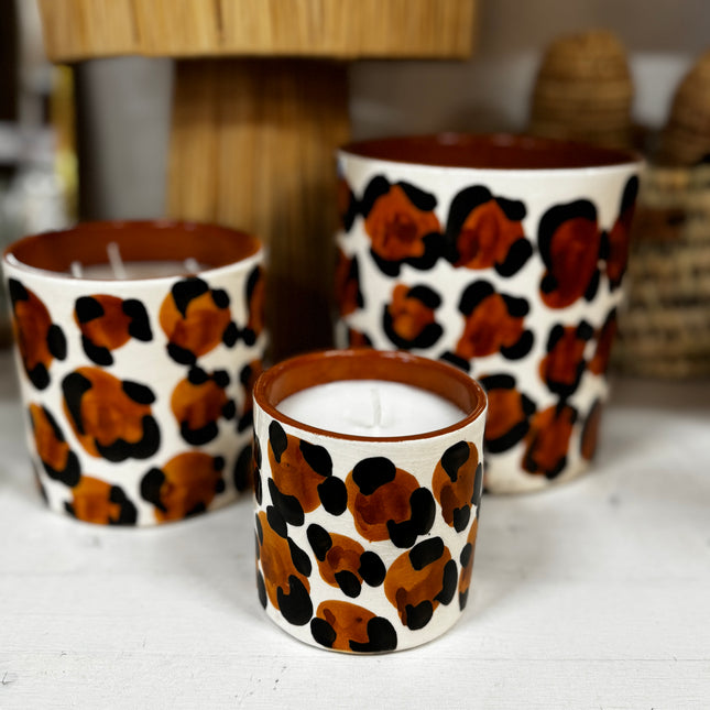Bougie parfumée décorative - Léopard
