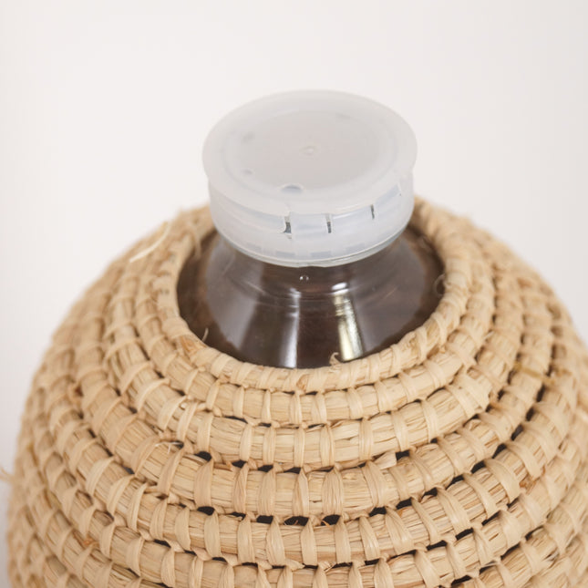 Cache bouteille en raphia