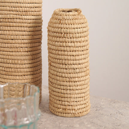 Cache bouteille en raphia