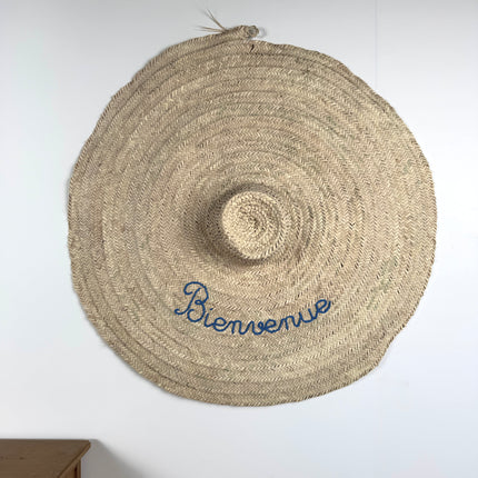 Chapeau de paille mural - Personnalisable