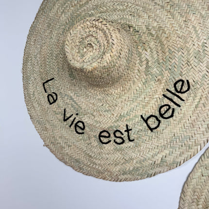 Chapeau de paille mural - Personnalisable