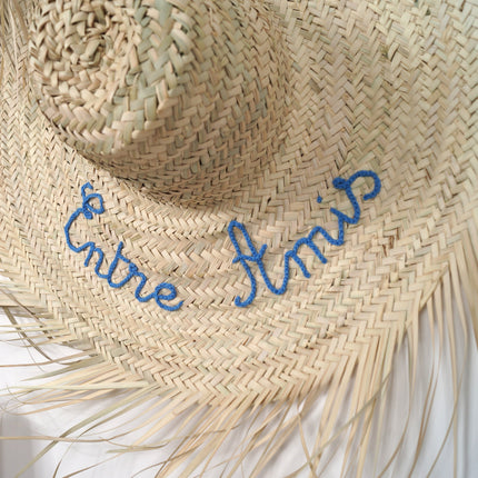 Chapeau de paille mural à franges - Personnalisable