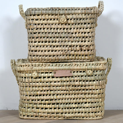 Coffre de rangement en osier 30cm