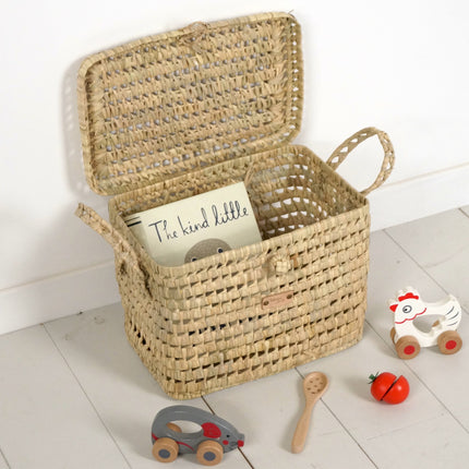 Coffre de rangement en osier 30cm