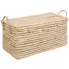 Coffre osier de rangement