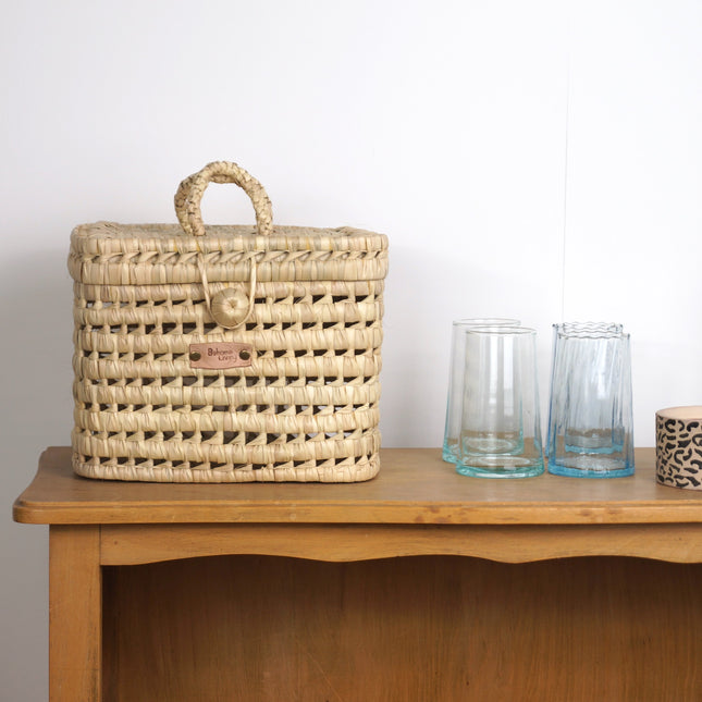 Vanity en feuilles de palmier