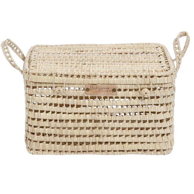 Malle de rangement en feuilles de palmier 45cm