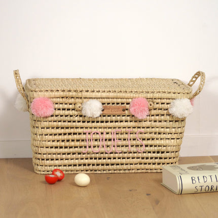 Malle de rangement en feuilles de palmier 60cm - Jouets