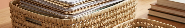 Panier en feuilles de palmier
