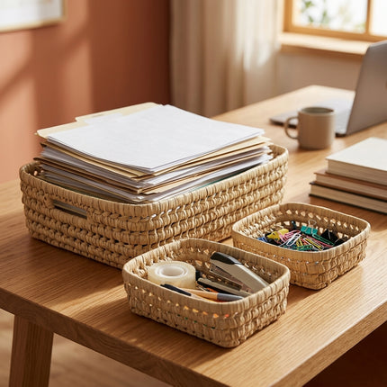Panier en feuilles de palmier