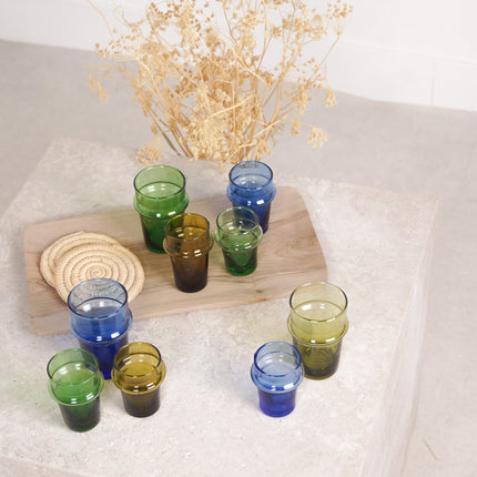 Verre Beldi arrondi coloré - Lot de 6