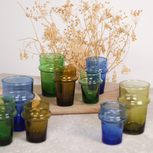 Verre Beldi arrondi coloré - Lot de 6