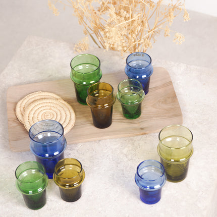Verre Beldi arrondi coloré - Lot de 6