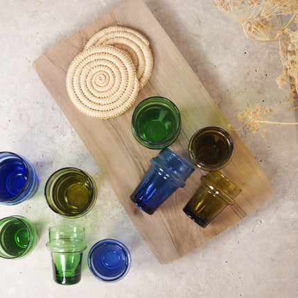 Verre Beldi arrondi coloré - Lot de 6