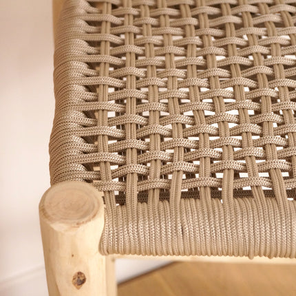 Chaise haute en bois et nylon 80cm
