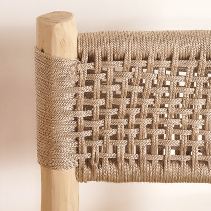 Chaise haute en bois et nylon 60cm