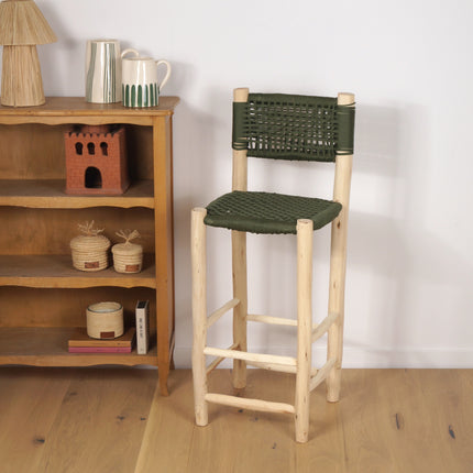 Chaise haute en bois et nylon 60cm