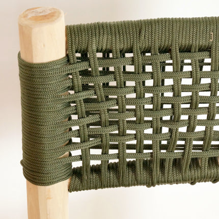 Chaise haute en bois et nylon 70cm