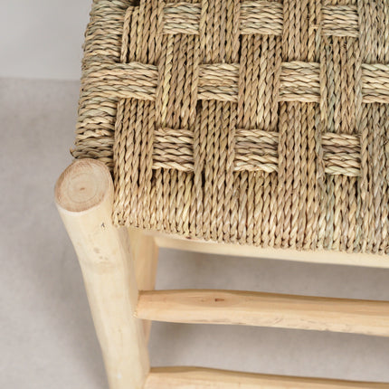 Banc en bois avec double rangement 60cm