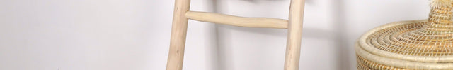 Échelle décorative en bois 120cm - 3 niveaux