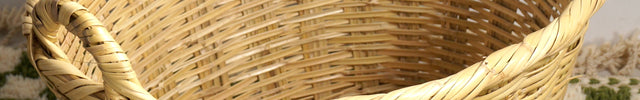 Panier de rangement en rotin rigide, Panier à bûches